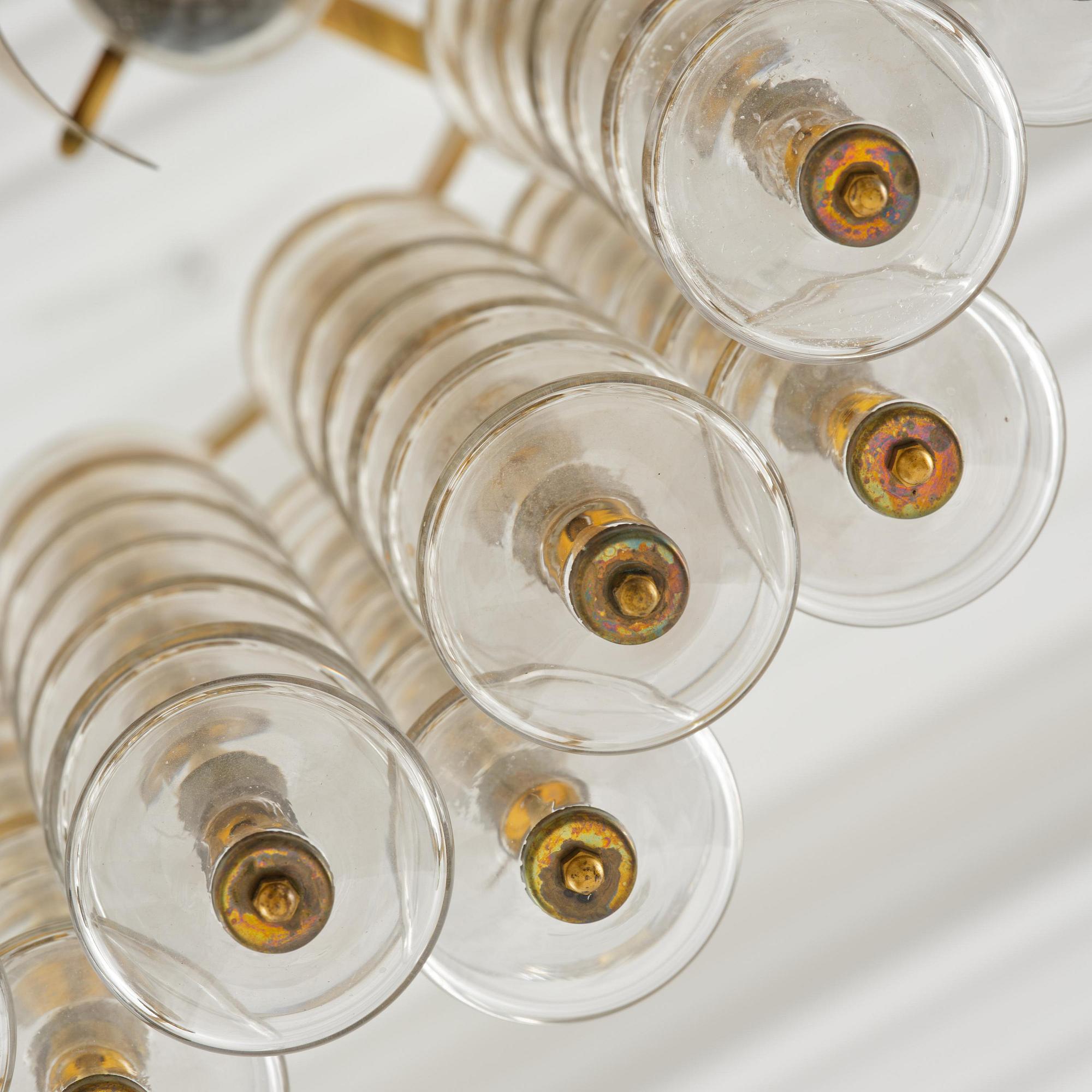 Hans-Agne Jakobsson, taklampa, "Estrella", modell "T 580", Hans-Agne Jakobsson AB, Markaryd, 1960-70-tal.