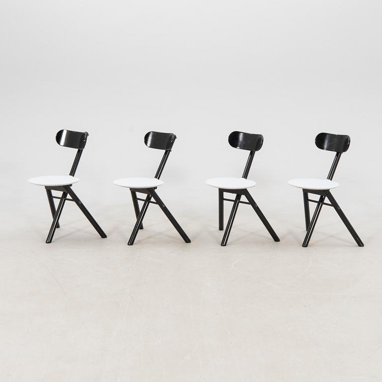 Roberto Lucci and Paolo Orlandini chairs, 4 pcs, Calligaris Italy, second half of the 20th century.
