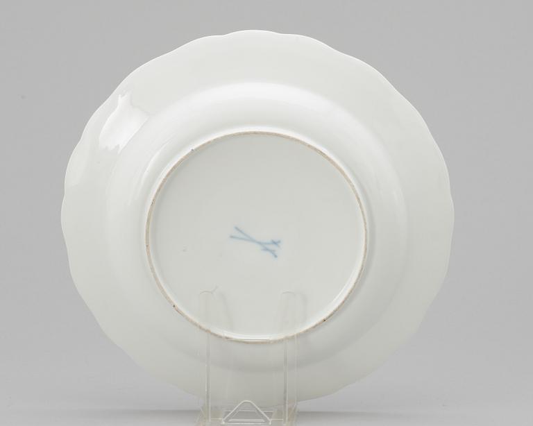 A 19th century Meissen plate.