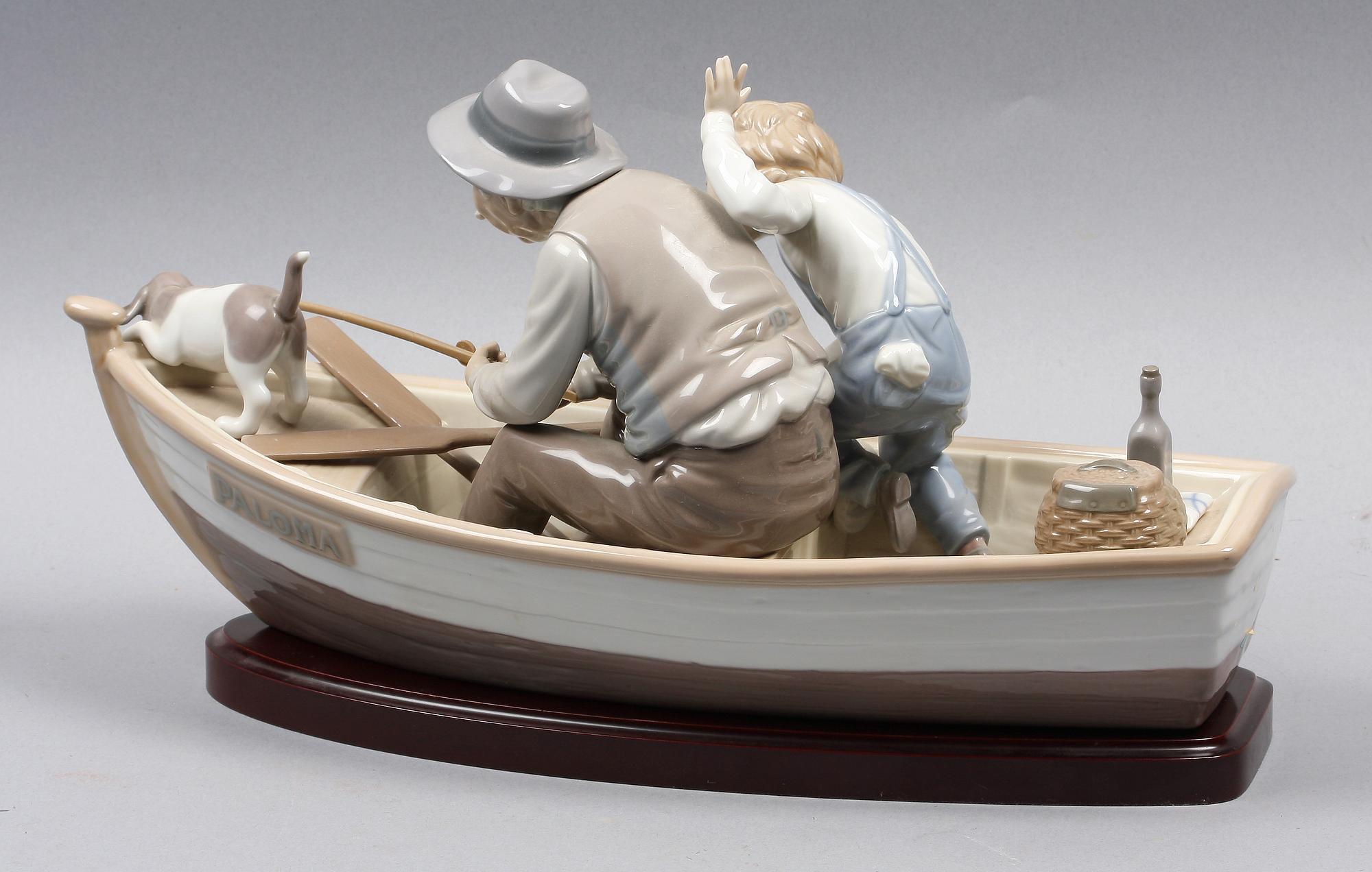 FIGURGRUPP, porslin, Lladro. Tillverkningsår 1984-1991.