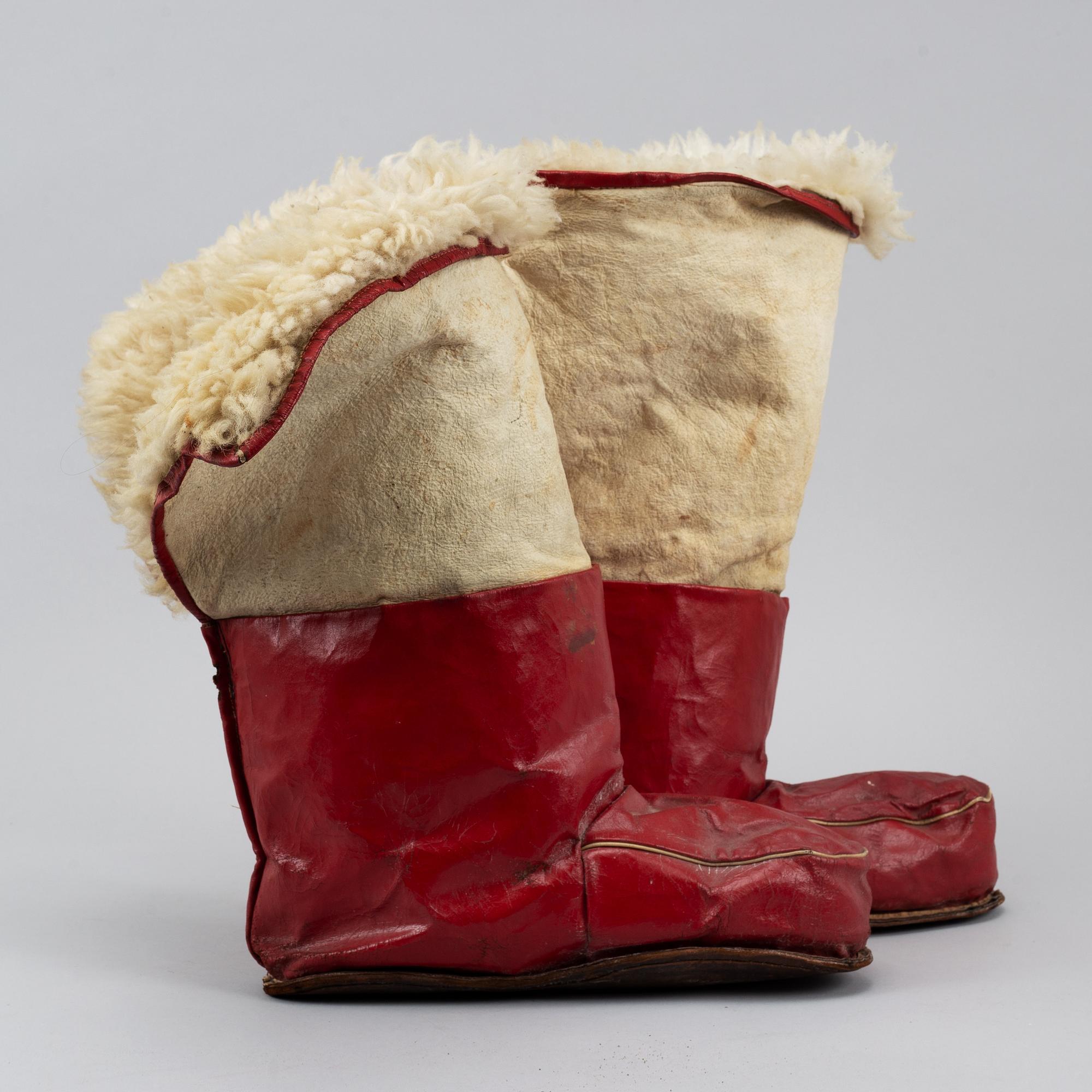 A pair of 20th century inuit  Mukluk boots.