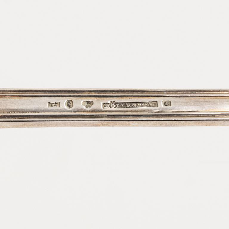 Gustaf Möllenborg, soppslev, silver, "Olga", Stockholm 1852.