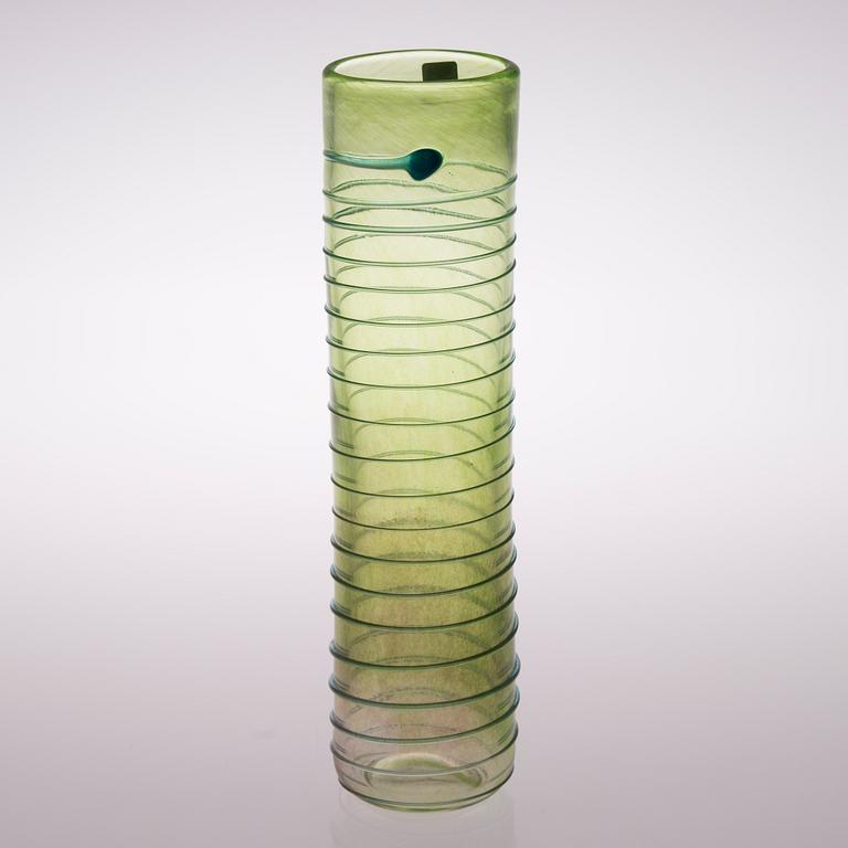 Art glass vas "Trombi", signed T. Nordström Nuutajärvi. Pro Arte.