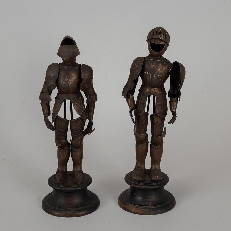 A pair of Austrian steel miniature armours. 19th/20th century.