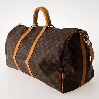 LOUIS VUITTON, Keepall Bandouliere 55 WEEKEND BAG.