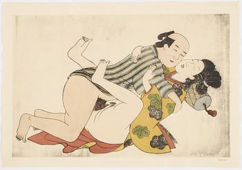 Mapp av Francois Poncetton, Les Erotiques Japonais, Paris, Editions du Siecle, 121 Bouleard Saint-Michel. MCMXXV.