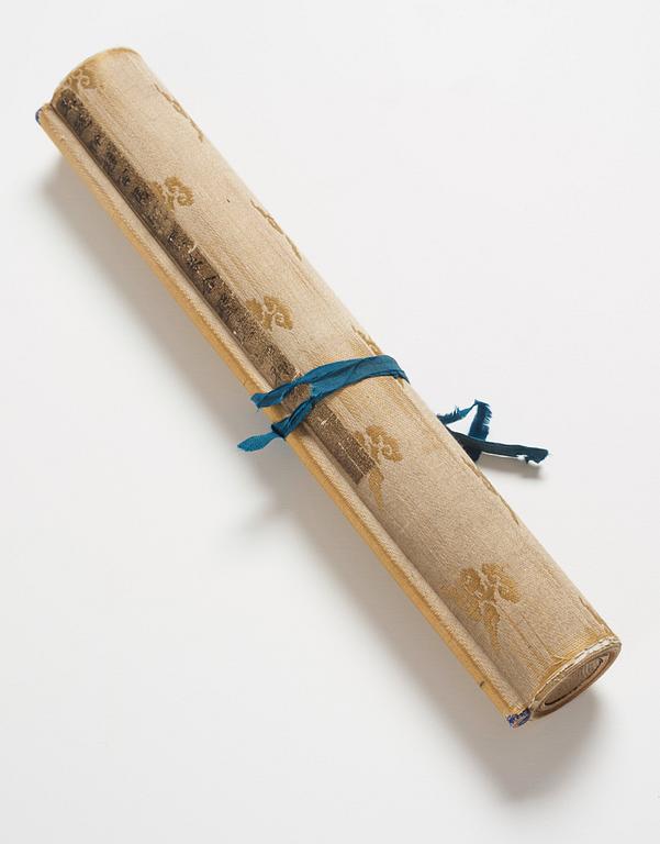 A long scroll painting after Zhao Yong (Zhao Zhongmu 1289-1369), ink and colour on paper and on silk, Qing dynasty.