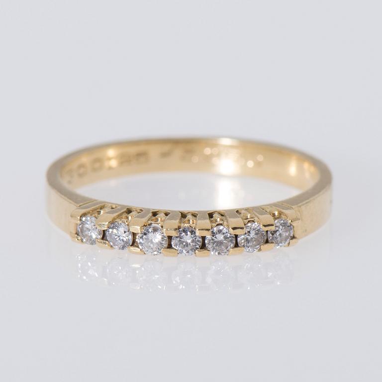 RING, briljantslipade diamanter, 18K guld.