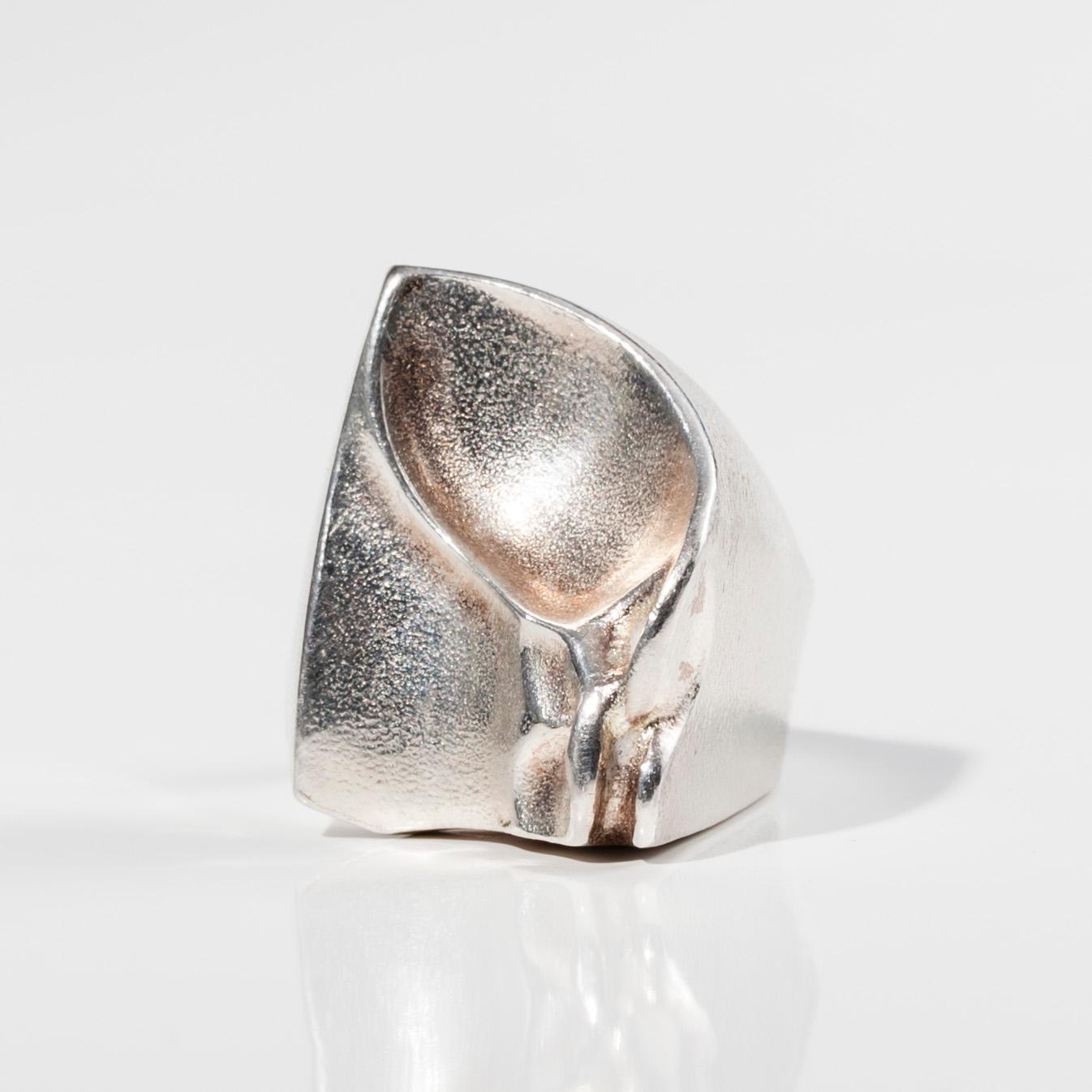 RING, sterling silver, "Sagitta", Björn Weckström Lapponia 1974.