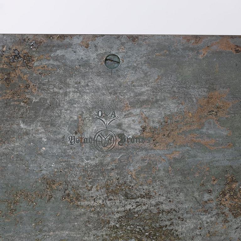 Oscar Antonsson, A pair of bookends, art deco, Ystad metal.