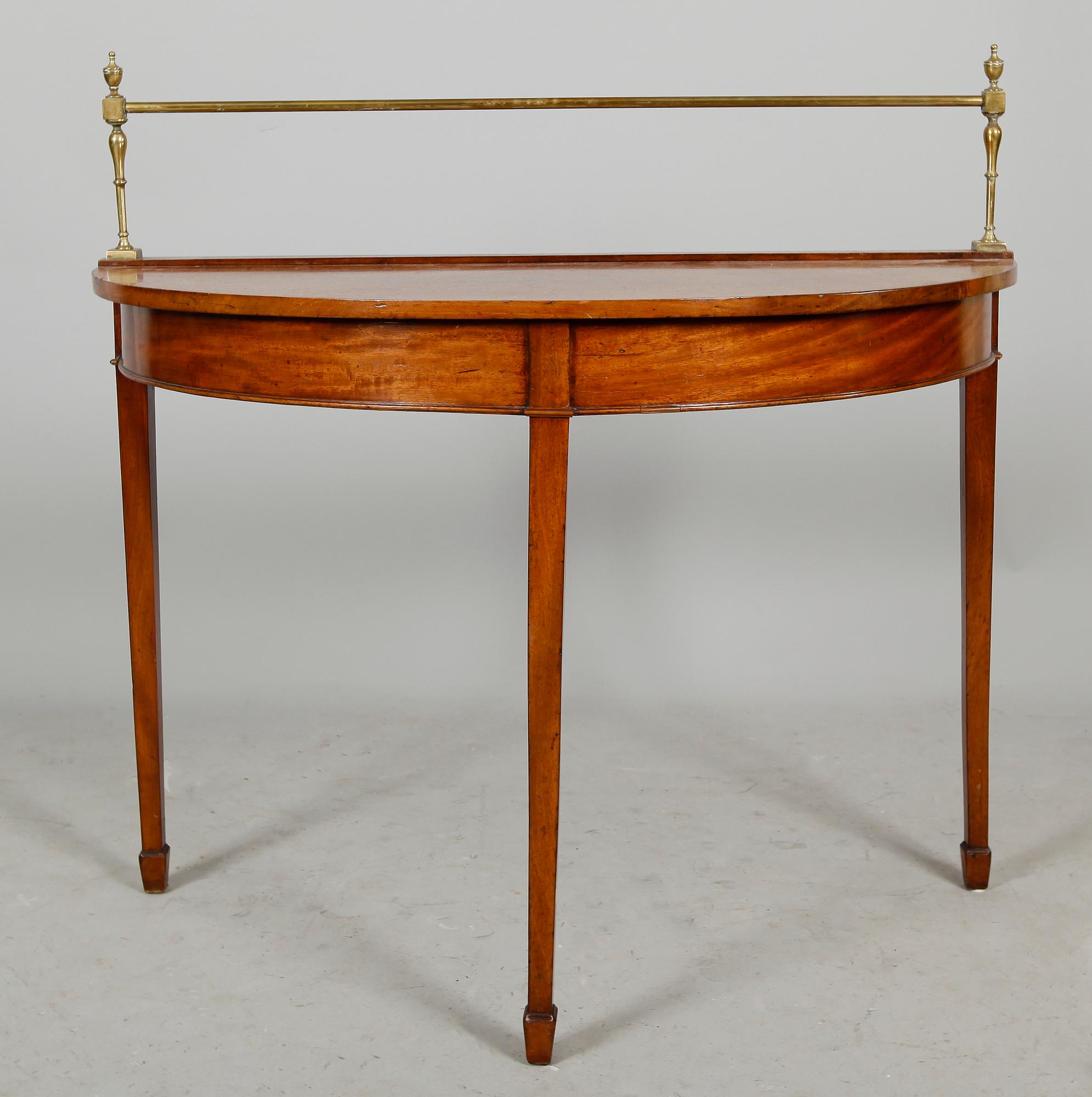 VÄGGBORD, fanerat med mahogny, sengustavianskt, 1800-tal.