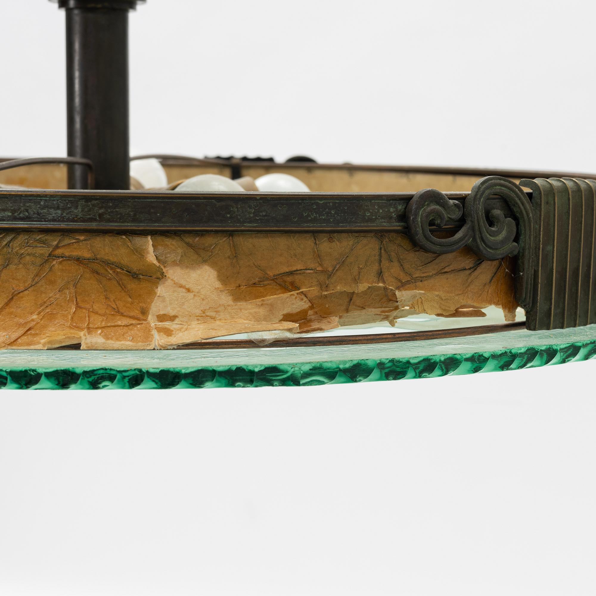 Einar Bäckström, ceiling lamp, model 4006, Swedish Grace, 1920s/30s.