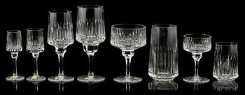 GLASSERVIS, 97 delar, glas, Kosta, 1960-tal.