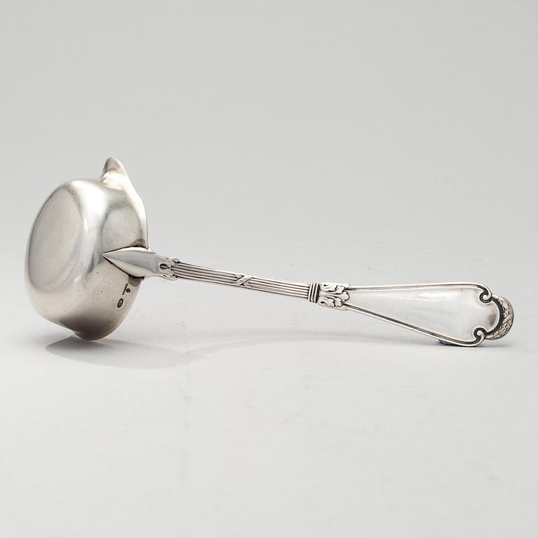 GRAVY LADLE, silver, Fabergé, Moscow 1908-1917, weight 118 g.