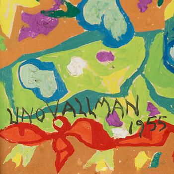 UNO VALLMAN, olja på duk, signerad och daterad 1955.