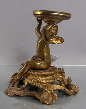 BORDSUPPSATS, brons, nyrokoko, 1800-tal.