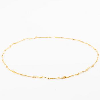 Björn Weckström, Necklace, 18K gold, for Lapponia. Finland.