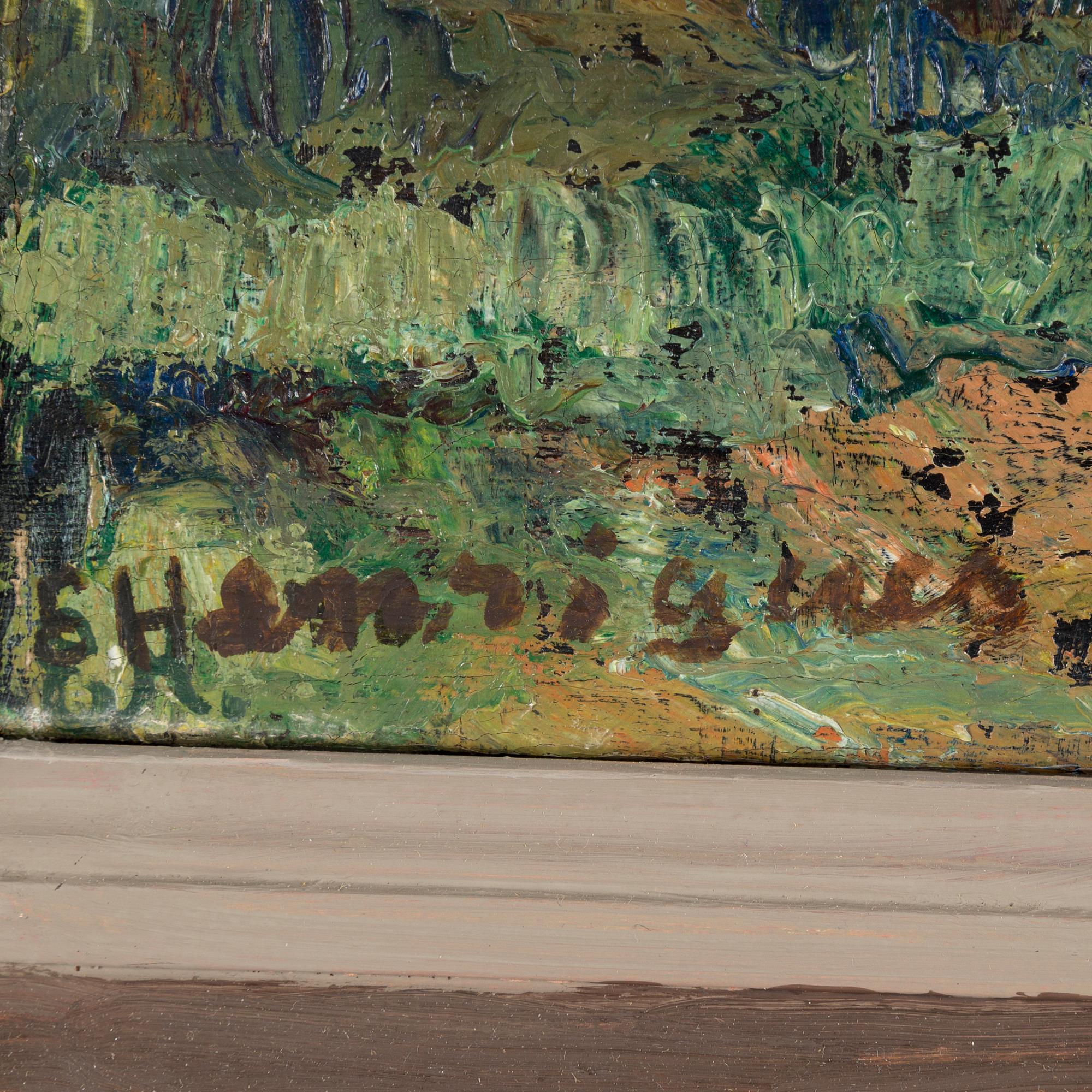 ESTER GEHLIN, Oil on canvas, signed.