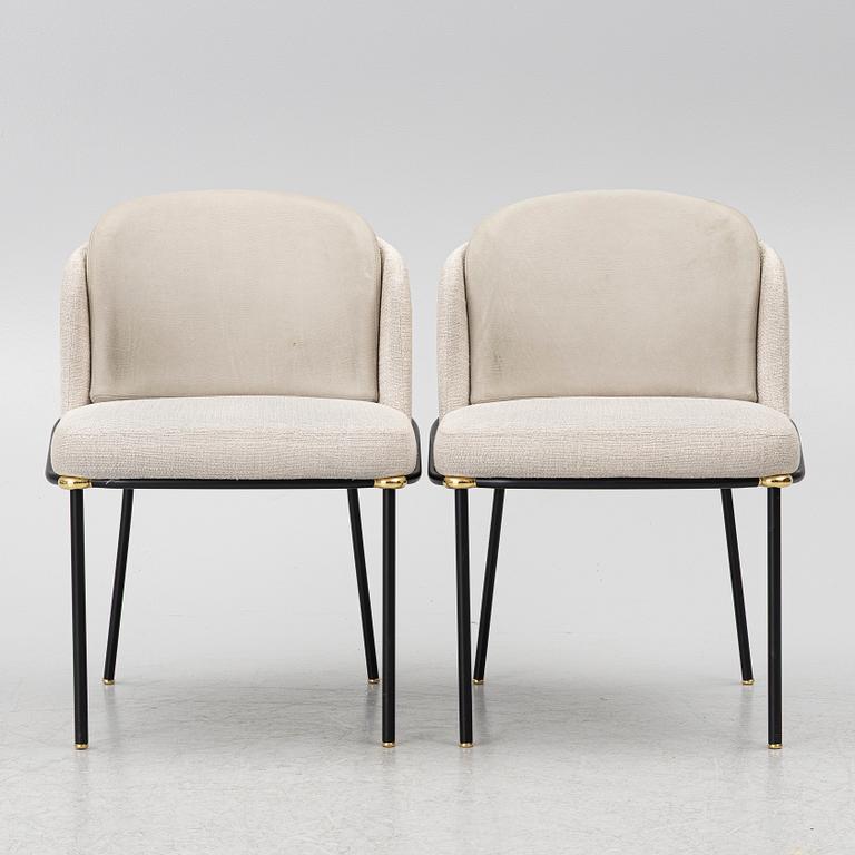Christophe Delcourt, stolar, ett par, "Fil Noir Dining", Minotti. Italien.