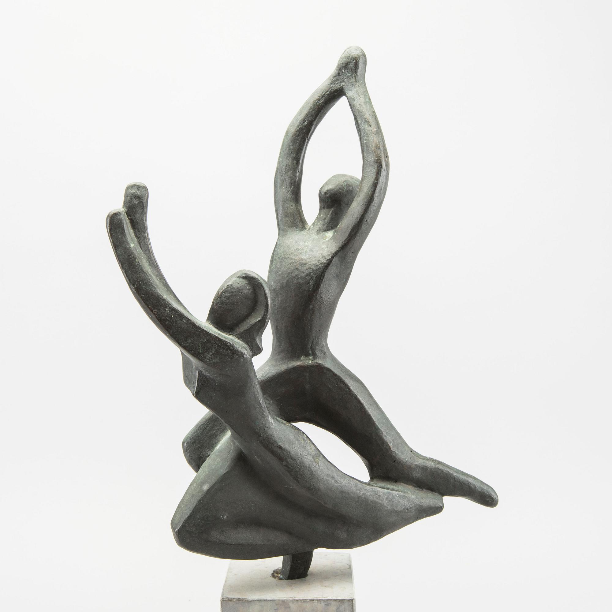JONAS FRÖDING, a signed bronze sculpture.
