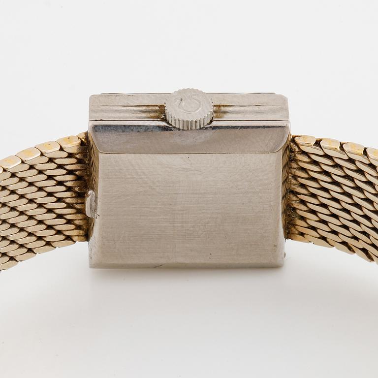 Omega, wristwatch, 17 x 17 mm.