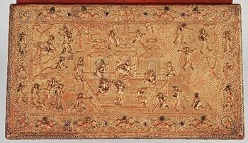 KISTA, förgyllt trä. Thailand, 1800-tal.