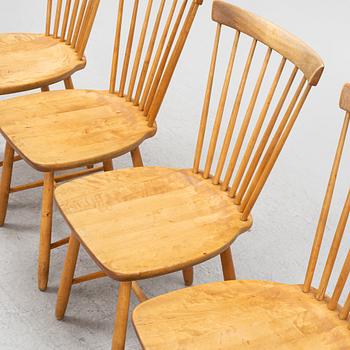 Carl Malmsten, a set of four 'Lilla Åland' chairs.