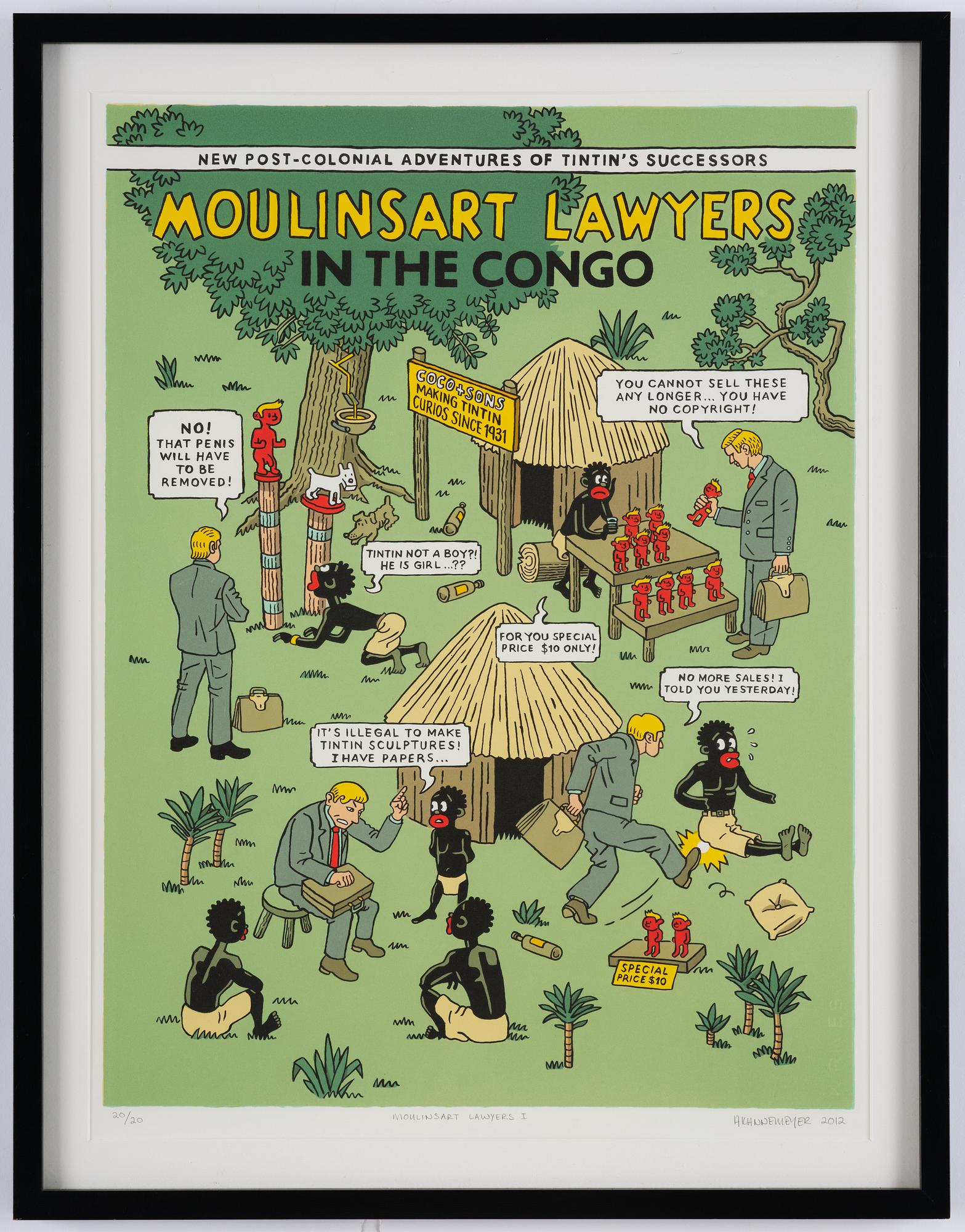 Anton Kannemeyer, "Moulinsart Lawyers I".