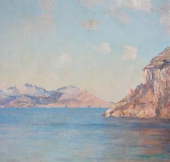 Axel Lindman, Capri, the Tiberius cliff at the Sorrento Peninsula.