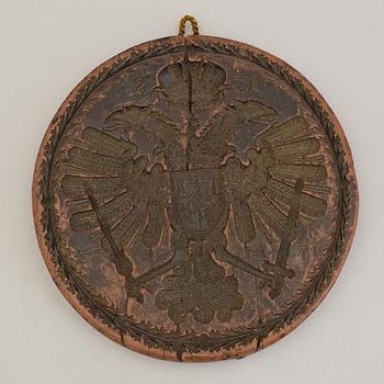 A middle european wax seal, 19th century.
