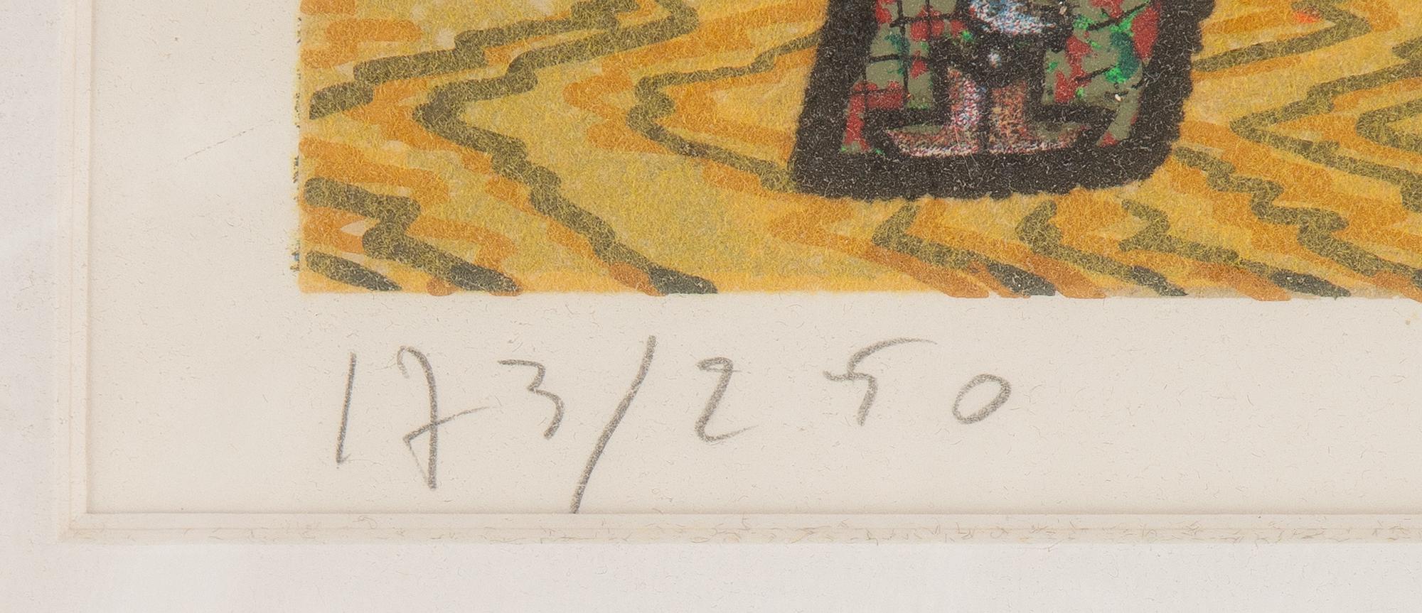 Enrico Baj, lithograph ib colours, 1975, signed 173/250.