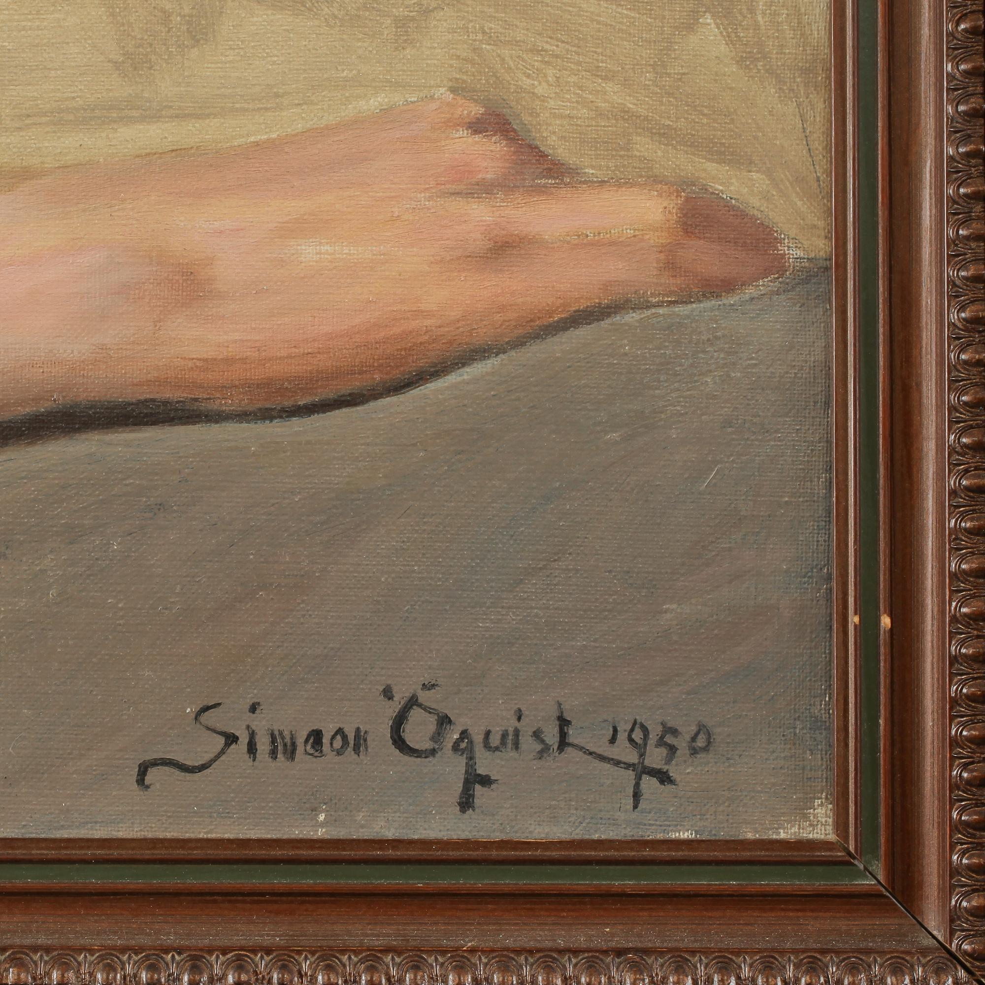SIMEON ÖQUIST, olja på duk, signerad och daterad 1950.