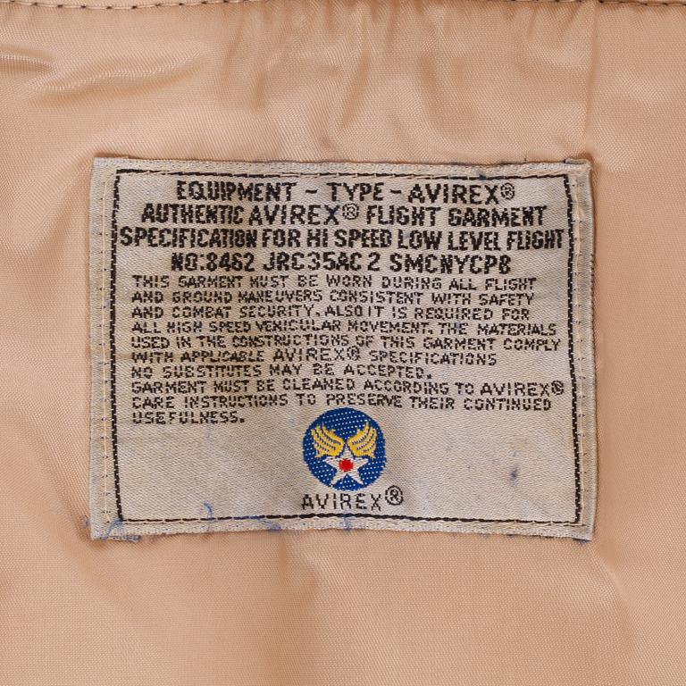 AVIREX LTD,  a men´s leather pilotjacket, size L.