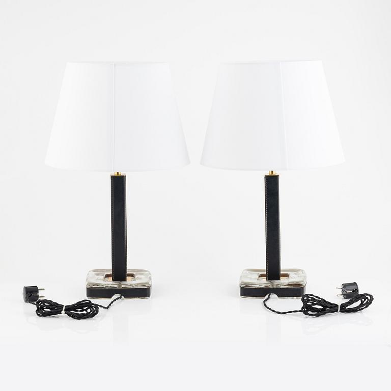 Uno Westerberg, a pair of table lamps, model "15773", Arvid Böhlmarks Lampfabrik.