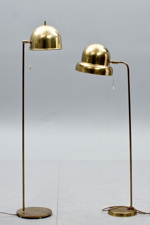 GOLVLAMPOR, 2 st, Bergboms, 1900-talets andra hälft.