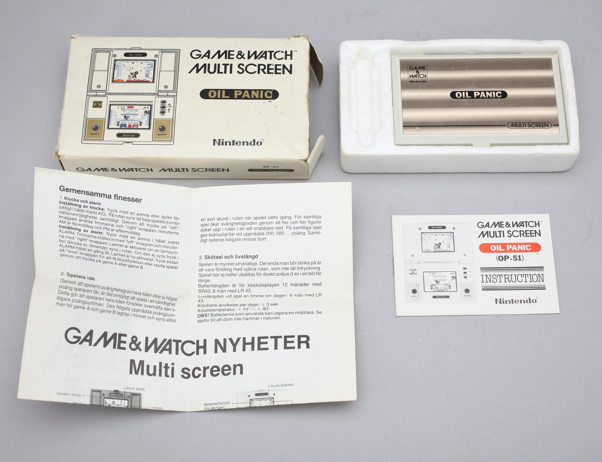 NINTENDO, Oil Panic, 1982.