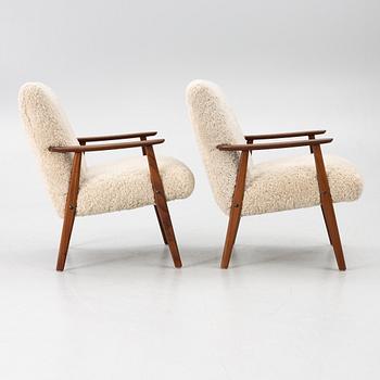 A pair of armchairs, second half of the 20th century.