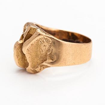 Björn Weckström, A 14K gold ring "Samurai". Lapponia 1970.