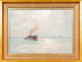 Ludvig Richarde, oil on canvas, signed.