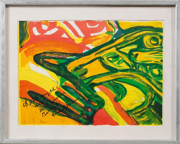 BENGT LINDSTRÖM, litografier, 2 st, signerade och numrerade 76/300 respektive 149/200.