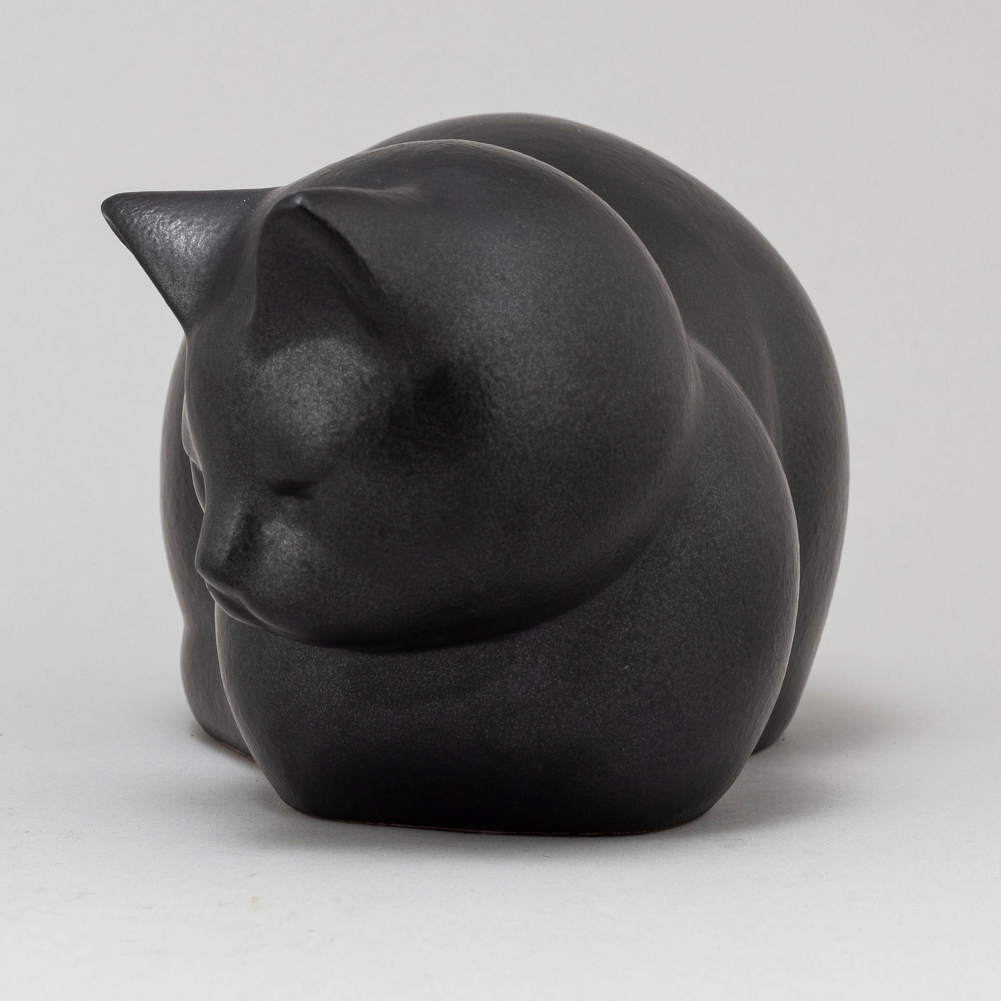 LISA LARSON, a 'Moses' cat stoneware figurine from K-studion, Gustavsberg.