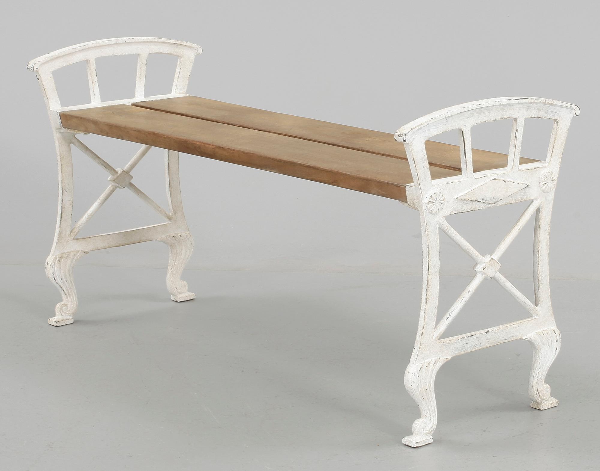 TRÄDGÅRDSBÄNK, Folke Bensow, Näfvekvarn. 1900-talets början.