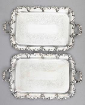 BRICKOR, 1 par, nysilver, Dekorindustri AB, 1900-talets första hälft.
