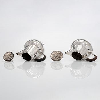 Albert Feinauer, te- och kaffeservis, silver, 6 delar, Weimar-Schmuck, Tyskland 1921-1925.