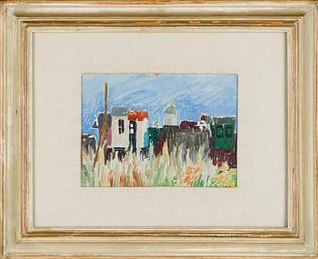 Tove Jansson, Kaupunkinäkymä (mahdollisesti Helsingistä).