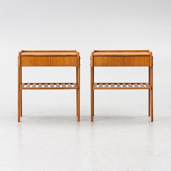 Pair of bedside tables, 1950s.