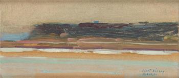 CURT VIBERG, olja på pannå, sigerad.