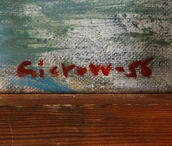 GIEROW, GÖSTA, olja på duk, sign o dat -55.
