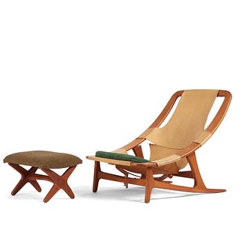 387. Arne Tideman Ruud, a teak 'Holmenkollen'/'3030' lounge chair from AS Inventar/ Norcraft, Gjövik, Norway, 1950s-1960s.
