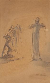 Harriet Löwenhjelm, watercolour.